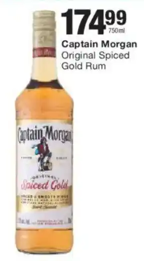 Checkers Liquor Shop Captain Morgan Original Spiced Gold Rum offer