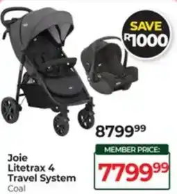 Baby City Joie Litetrax 4 Travel System Coal offer