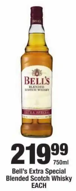 OK Liquor Bell's Extra Special Blended Scotch Whisky offer