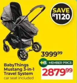 Baby City BabyThings Mustang 3-in-1 Travel System offer