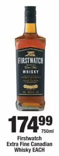OK Liquor Firstwatch Extra Fine Canadian Whisky offer