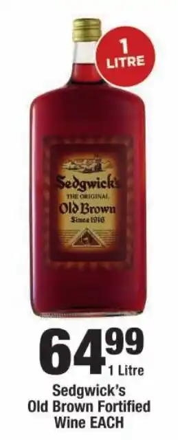 OK Liquor Sedgwick's Old Brown Fortified Wine offer