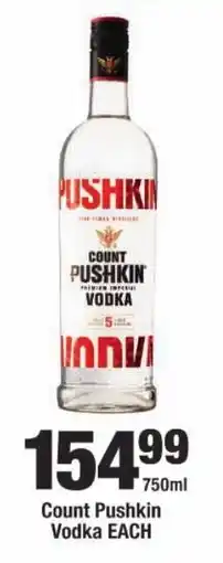 OK Liquor Count Pushkin Vodka offer