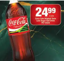 OK Liquor Coca-Cola Original Taste Less Sugar Soft Drink offer