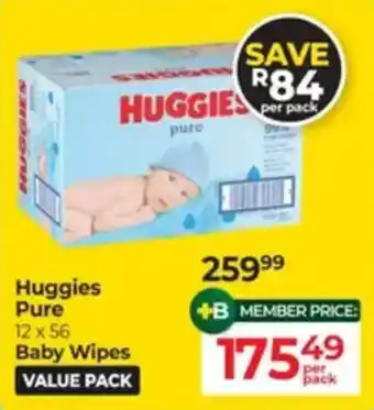 Huggies Pure Baby Wipes