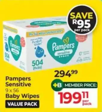 Pampers Sensitive Baby Wipes