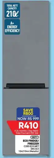 Furnmart Defy eco fridge/ freezer offer