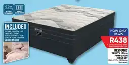 Furnmart RESTONIC TRINITY 152cm FIRM QUEEN BASE SET Assorted offer
