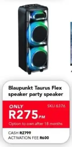 Astra Furnishers Blaupunkt Taurus Flex speaker party speaker offer