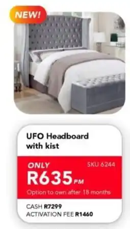 Astra Furnishers UFO Headboard with kist offer