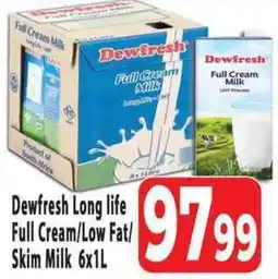 Supa Store Dewfresh Long life Full Cream Milk offer