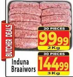 Supa Store Induna Braaiwors offer