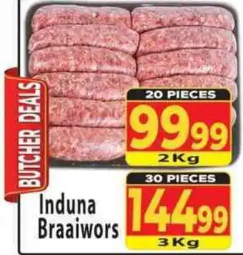 Supa Store Induna Braaiwors offer