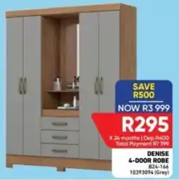 Furnmart Denise 4-door robe offer