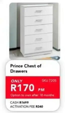 Astra Furnishers Prince Chest of Drawers offer