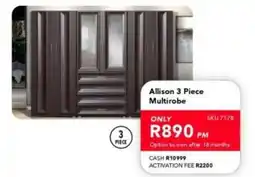 Astra Furnishers Allison Multirobe offer