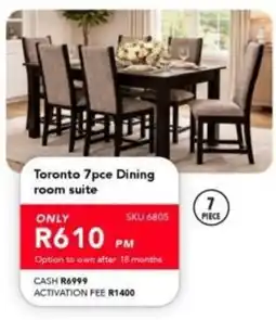Astra Furnishers Toronto Dining room suite offer