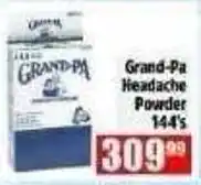 Devland Cash And Carry Grand-Pa Headache Powder offer