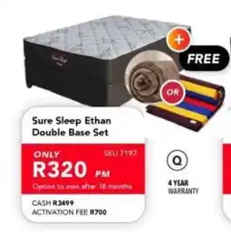 Astra Furnishers Sure Sleep Ethan Double Base Set offer
