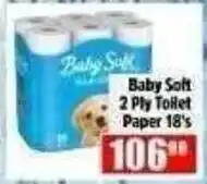Devland Cash And Carry Baby Soft 2 Ply Toilet Paper offer