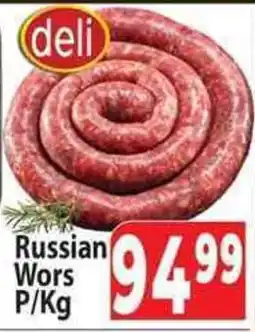 Supa Store deli Russian Wors offer