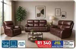 Furnmart Venice 3-Piece 3 Action Lounge Suite offer