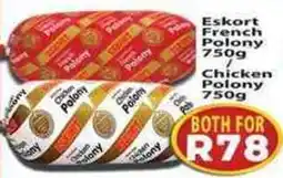 Supa Store Eskort French Polony/ Chicken Polony offer