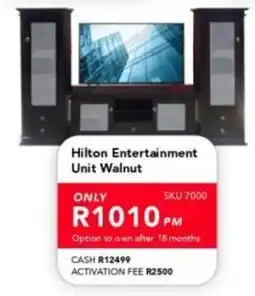 Astra Furnishers Hilton Entertainment Unit Walnut offer