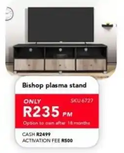 Astra Furnishers Bishop plasma stand offer