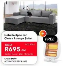 Astra Furnishers Isabella Corner Chaise Lounge Suite offer