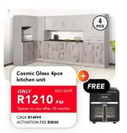 Astra Furnishers Cosmic Gloss kitchen unit offer