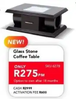 Astra Furnishers Glass Stone Coffee Table offer