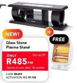 Astra Furnishers Glass Stone Plasma Stand offer