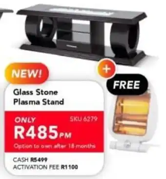 Astra Furnishers Glass Stone Plasma Stand offer