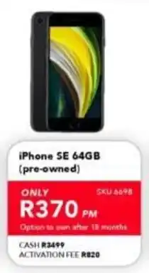 Astra Furnishers iPhone SE 64GB offer