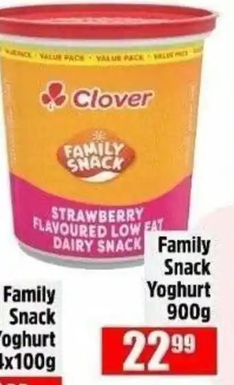 Devland Cash And Carry Clover Family Snack Yoghurt offer