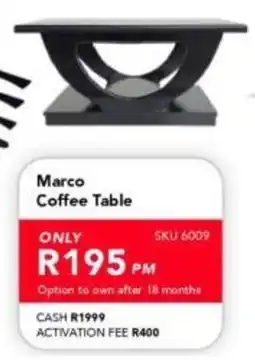 Astra Furnishers Marco Coffee Table offer