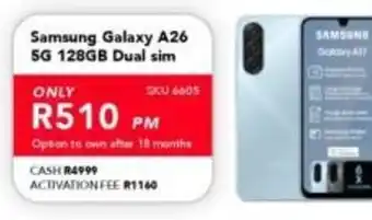 Astra Furnishers Samsung Galaxy A26 5G 128GB Dual sim offer