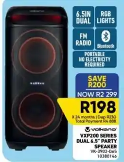 Furnmart Volkanov VXP200 Series Dual 6.5" Party Speaker offer