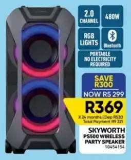 Furnmart SKYWORTH PS500 WIRELESS PARTY SPEAKER offer
