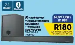 Furnmart Volkano Turbulent Series Soundbar + Wireless Subwoofer offer