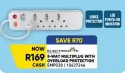 Furnmart ELECTRICITE 8-WAY MULTIPLUG WITH OVERLOAD PROTECTION offer