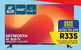 Furnmart SKYWORTH 40" QLED TV offer