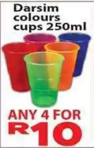 Supa Store Darsim colours cups offer