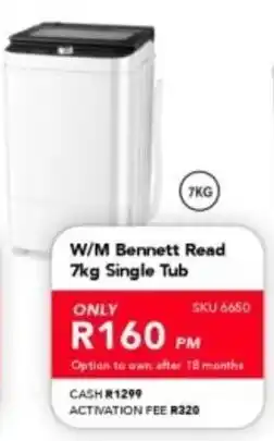 Astra Furnishers Bennett Read W/M Single Tub offer