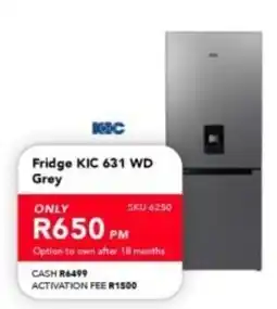 Astra Furnishers KIC Fridge 631 WD Grey offer