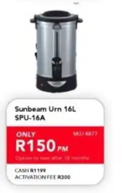 Astra Furnishers Sunbeam Urn 16L offer