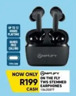 Furnmart AMPLIFY ON THE FLY TWS STEMED EARPHONES offer