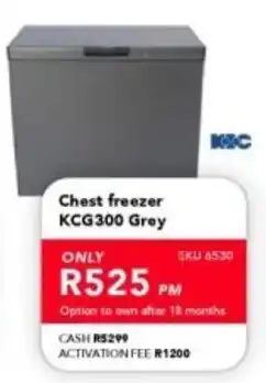 Astra Furnishers Chest freezer KCG300 Grey offer