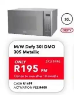 Astra Furnishers Defy M/W DMO 30S Metallic offer